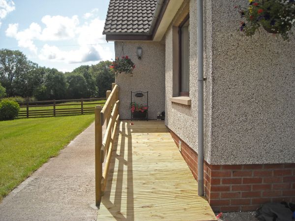 Hardwood Ramp Installation in Portland