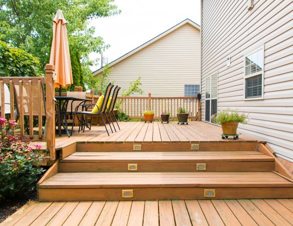Wooden Patio Installation in Portland